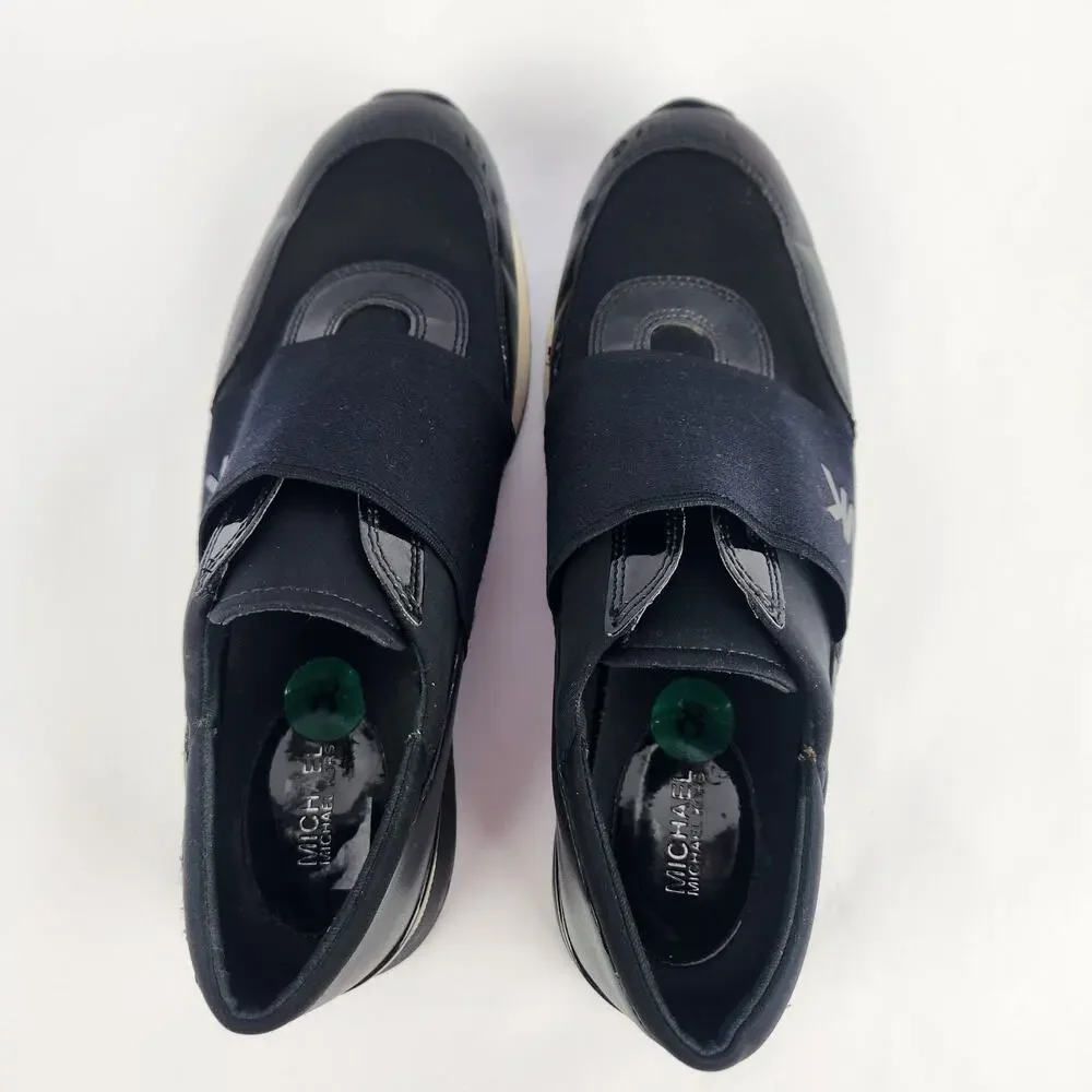 Michael Kors Felix, Black slip-on white siding, Trainer Sneakers Black 8M